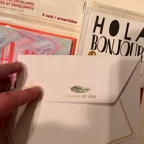 Note Cards - Stationery (Hello 2 boxes and Thinking of You) - Picture 2 of 10